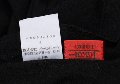 ISSEY MIYAKE HaaT Wool Nylon Turtleneck Top Black Size 2