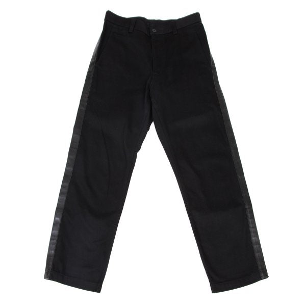 COMME des GARCONS HOMME PLUS 07AW Leather Pants Black Size M