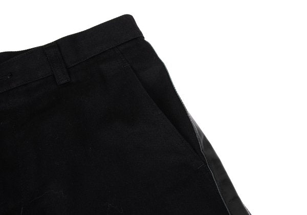 COMME des GARCONS HOMME PLUS 07AW Leather Pants Black Size M