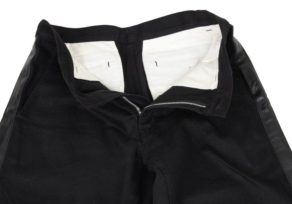 COMME des GARCONS HOMME PLUS 07AW Leather Pants Black Size M