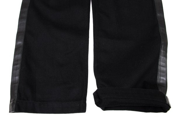 COMME des GARCONS HOMME PLUS 07AW Leather Pants Black Size M