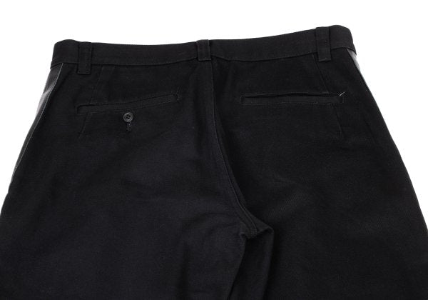 COMME des GARCONS HOMME PLUS 07AW Leather Pants Black Size M