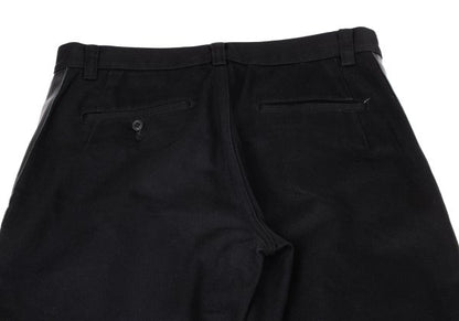 COMME des GARCONS HOMME PLUS 07AW Leather Pants Black Size M