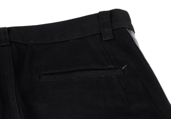 COMME des GARCONS HOMME PLUS 07AW Leather Pants Black Size M