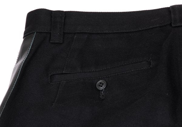 COMME des GARCONS HOMME PLUS 07AW Leather Pants Black Size M
