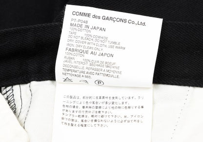 COMME des GARCONS HOMME PLUS 07AW Leather Pants Black Size M