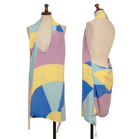 Yohji Yamamoto FEMME Silk Multicolor Neck Blouse Size 2