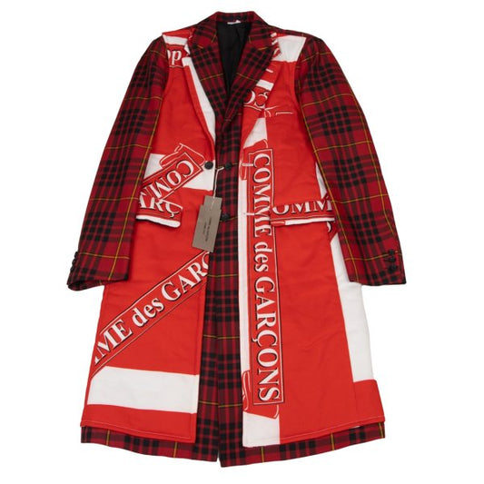 COMME des GARCONS HOMME PLUS 20AW Logo Jacket Red Size M