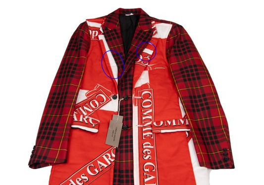 COMME des GARCONS HOMME PLUS 20AW Logo Jacket Red Size M
