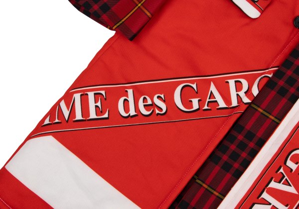 COMME des GARCONS HOMME PLUS 20AW Logo Jacket Red Size M