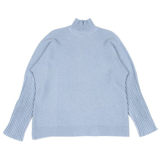 HOMME PLISSE ISSEY MIYAKE 23AW Poly-Cotton Knit Blue Size F