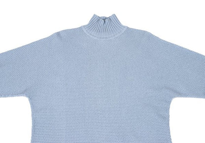 HOMME PLISSE ISSEY MIYAKE 23AW Poly-Cotton Knit Blue Size F