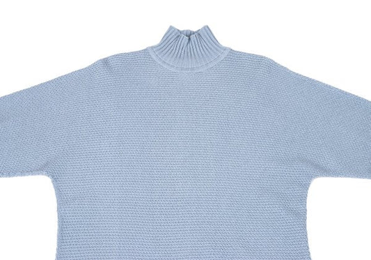 HOMME PLISSE ISSEY MIYAKE 23AW Poly-Cotton Knit Blue Size F
