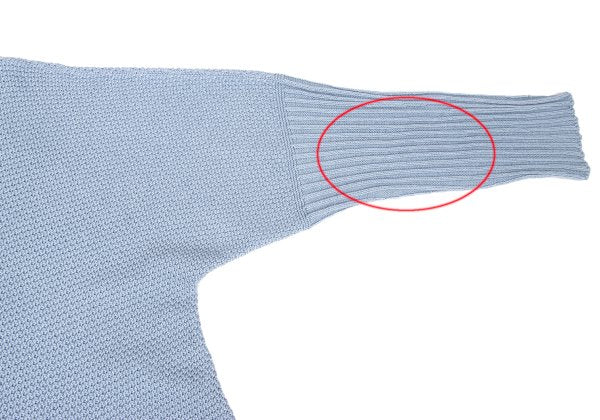 HOMME PLISSE ISSEY MIYAKE 23AW Poly-Cotton Knit Blue Size F