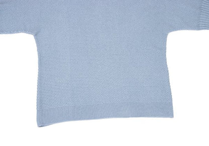 HOMME PLISSE ISSEY MIYAKE 23AW Poly-Cotton Knit Blue Size F