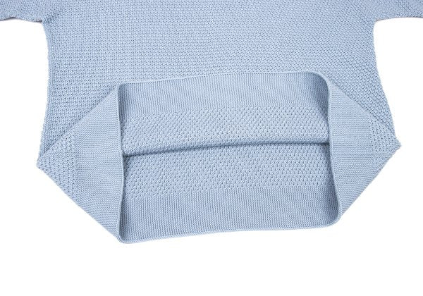 HOMME PLISSE ISSEY MIYAKE 23AW Poly-Cotton Knit Blue Size F