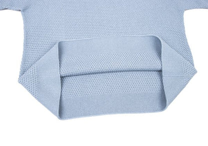 HOMME PLISSE ISSEY MIYAKE 23AW Poly-Cotton Knit Blue Size F