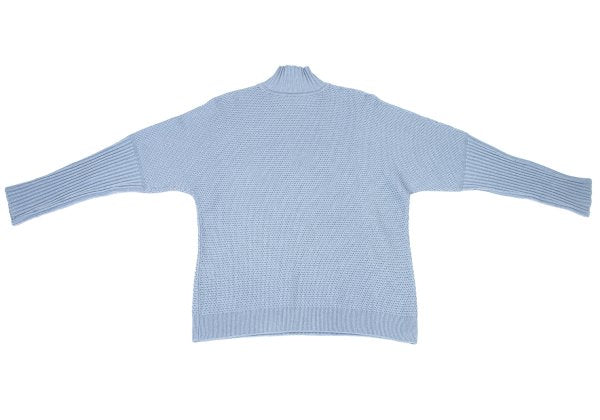 HOMME PLISSE ISSEY MIYAKE 23AW Poly-Cotton Knit Blue Size F