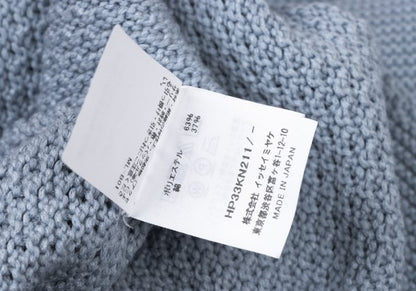 HOMME PLISSE ISSEY MIYAKE 23AW Poly-Cotton Knit Blue Size F
