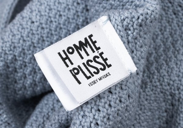 HOMME PLISSE ISSEY MIYAKE 23AW Poly-Cotton Knit Blue Size F