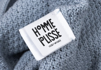 HOMME PLISSE ISSEY MIYAKE 23AW Poly-Cotton Knit Blue Size F