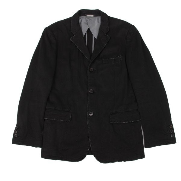 CDG Homme Plus 08SS Dyed Rayon Stitch Jacket Black Size M
