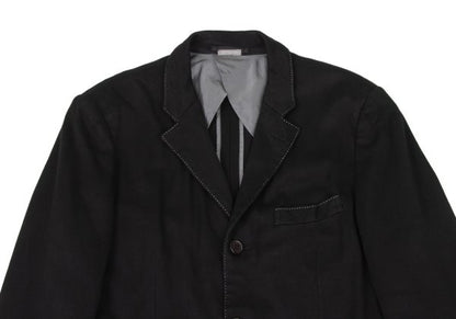 CDG Homme Plus 08SS Dyed Rayon Stitch Jacket Black Size M