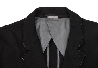 CDG Homme Plus 08SS Dyed Rayon Stitch Jacket Black Size M