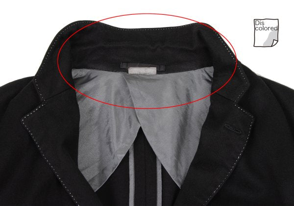 CDG Homme Plus 08SS Dyed Rayon Stitch Jacket Black Size M