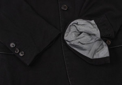 CDG Homme Plus 08SS Dyed Rayon Stitch Jacket Black Size M