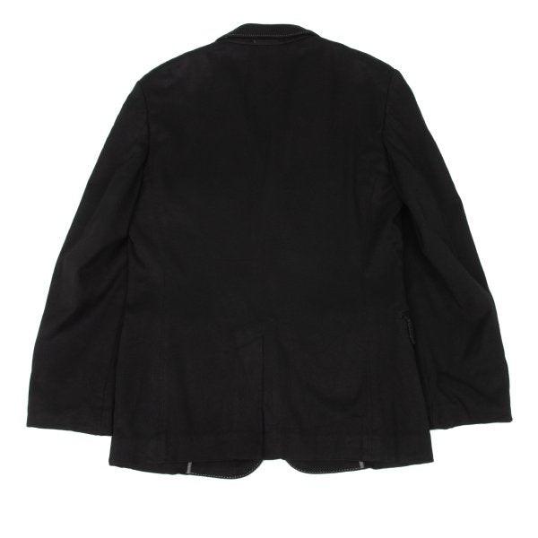 CDG Homme Plus 08SS Dyed Rayon Stitch Jacket Black Size M