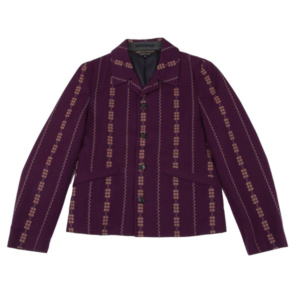 CDG Homme Plus 00AW Wool Blend Jacket Purple Size M