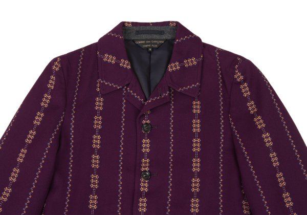 CDG Homme Plus 00AW Wool Blend Jacket Purple Size M