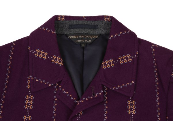 CDG Homme Plus 00AW Wool Blend Jacket Purple Size M