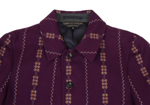 CDG Homme Plus 00AW Wool Blend Jacket Purple Size M