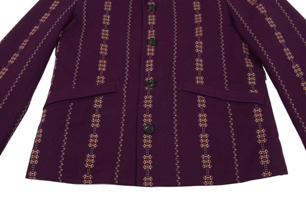 CDG Homme Plus 00AW Wool Blend Jacket Purple Size M