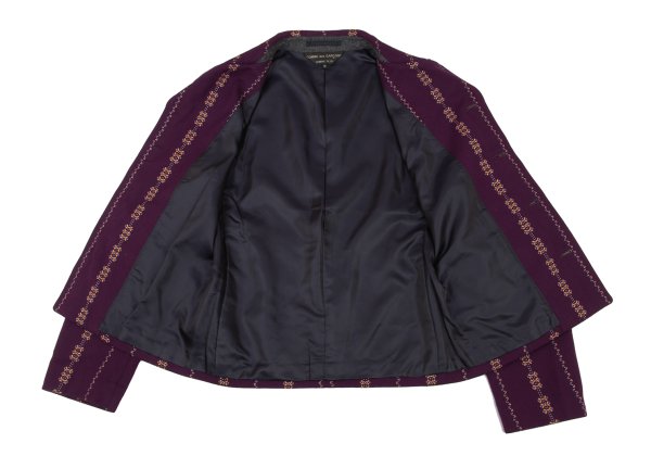 CDG Homme Plus 00AW Wool Blend Jacket Purple Size M