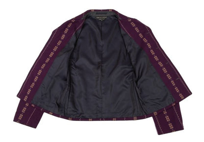 CDG Homme Plus 00AW Wool Blend Jacket Purple Size M