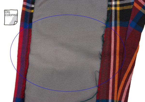 COMME des GARCONS HOMME PLUS 00AW Check Pants Red Size M