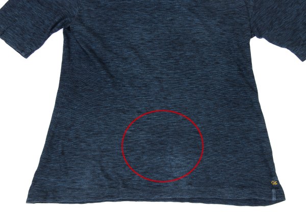45rpm 45R Indigo Dyed Bead Button T-Shirt Blue Size 2