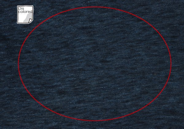 45rpm 45R Indigo Dyed Bead Button T-Shirt Blue Size 2