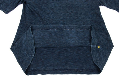 45rpm 45R Indigo Dyed Bead Button T-Shirt Blue Size 2