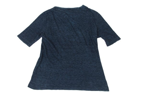 45rpm 45R Indigo Dyed Bead Button T-Shirt Blue Size 2