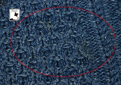 POLO RALPH LAUREN Flag Jacquard Cable Sweater Blue Size M