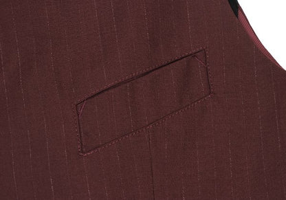 Jean Paul GAULTIER HOMME Wool Vest Bordeaux Size 48