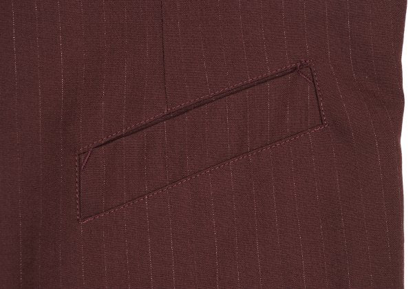 Jean Paul GAULTIER HOMME Wool Vest Bordeaux Size 48