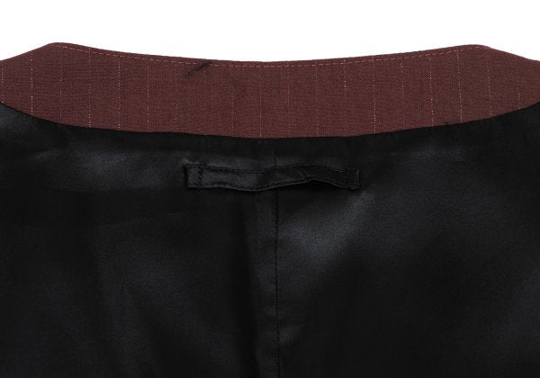 Jean Paul GAULTIER HOMME Wool Vest Bordeaux Size 48