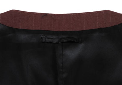 Jean Paul GAULTIER HOMME Wool Vest Bordeaux Size 48