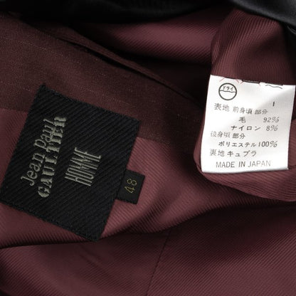 Jean Paul GAULTIER HOMME Wool Vest Bordeaux Size 48