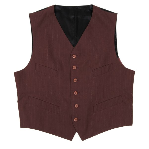 Jean Paul GAULTIER HOMME Wool Blend Vest Bordeaux Size 48